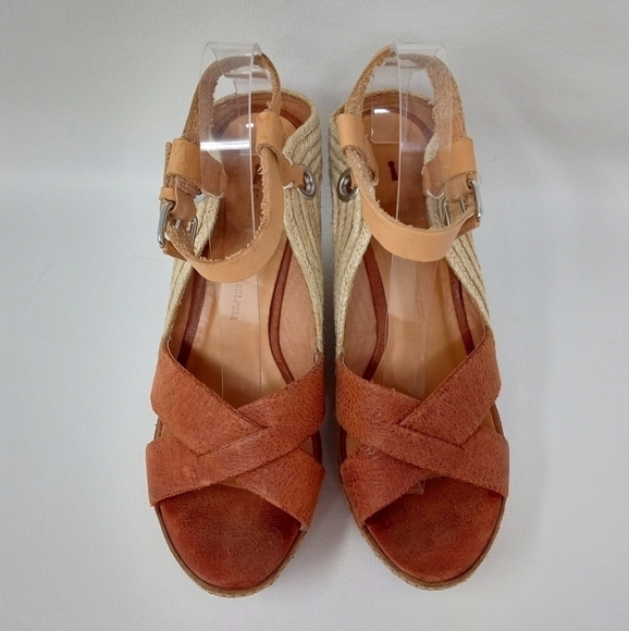 Schuler & Sons Espadrille Slingback Platform Wedge Sandals Women's US 9.5 M - Picture 5 of 12